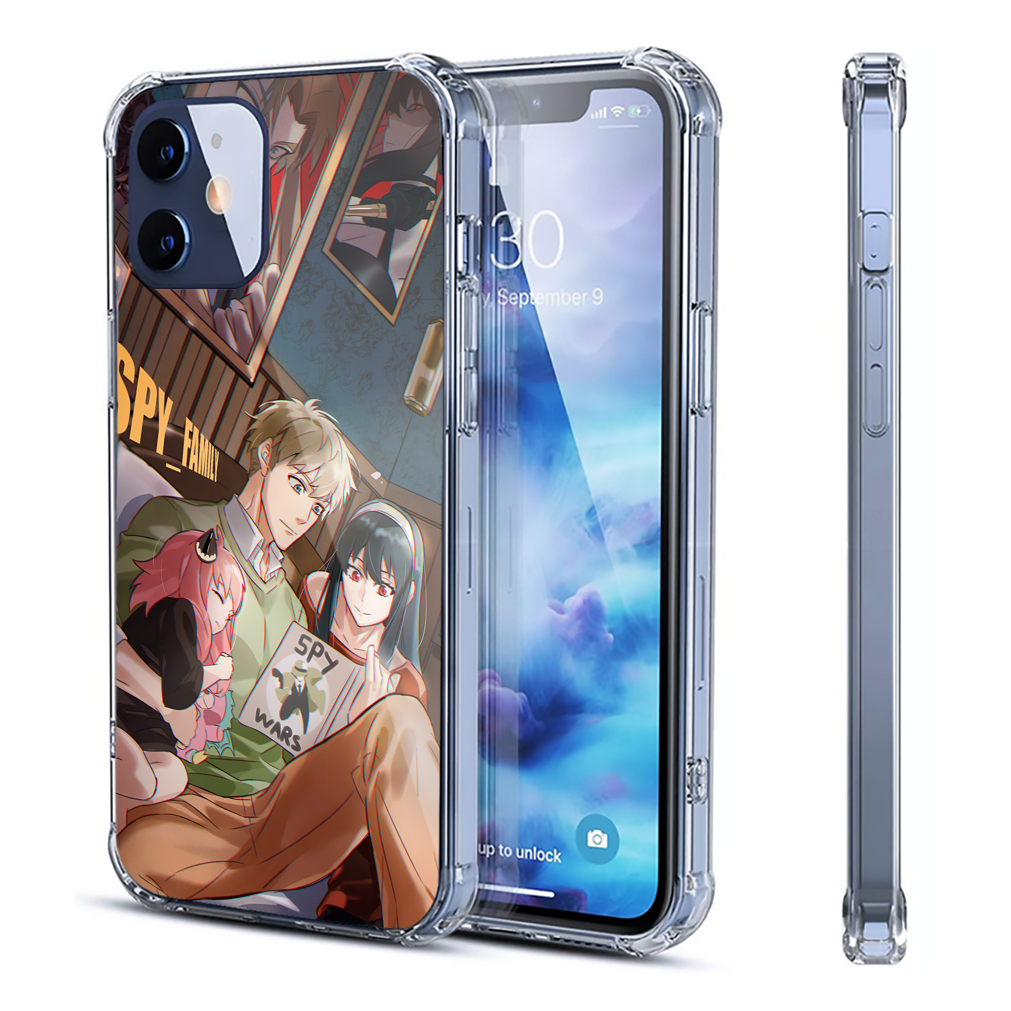 （画像用） SPY×FAMILY间谍家家酒 【iPhone 12シリーズ対応】透明スマホケース（クリアソフトケース）